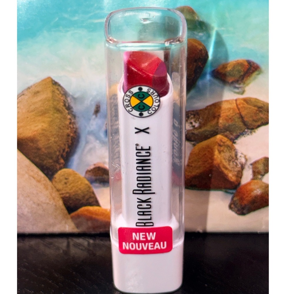 Black Radiance x Cross Colours Lipstick Remix Red Purple Dual Tone New 3.5g